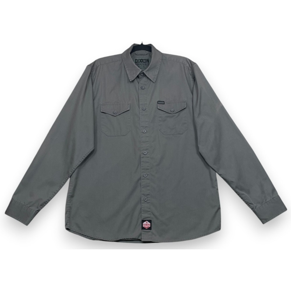 Dixxon Workforce Shirt Gray Large Long Sleeve